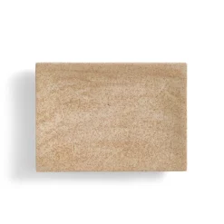 GRANIT Tvålfat 9x12cm Marmor Sand- Badrumstillbehör|Tvål & Dofter