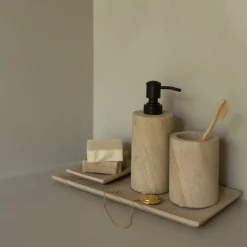 GRANIT Tvålpump 7x16,5cm Marmor Sand- Badrumstillbehör