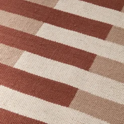 GRANIT Ullmatta Mönster 170x240cm Offwhite/Rost- Mattor