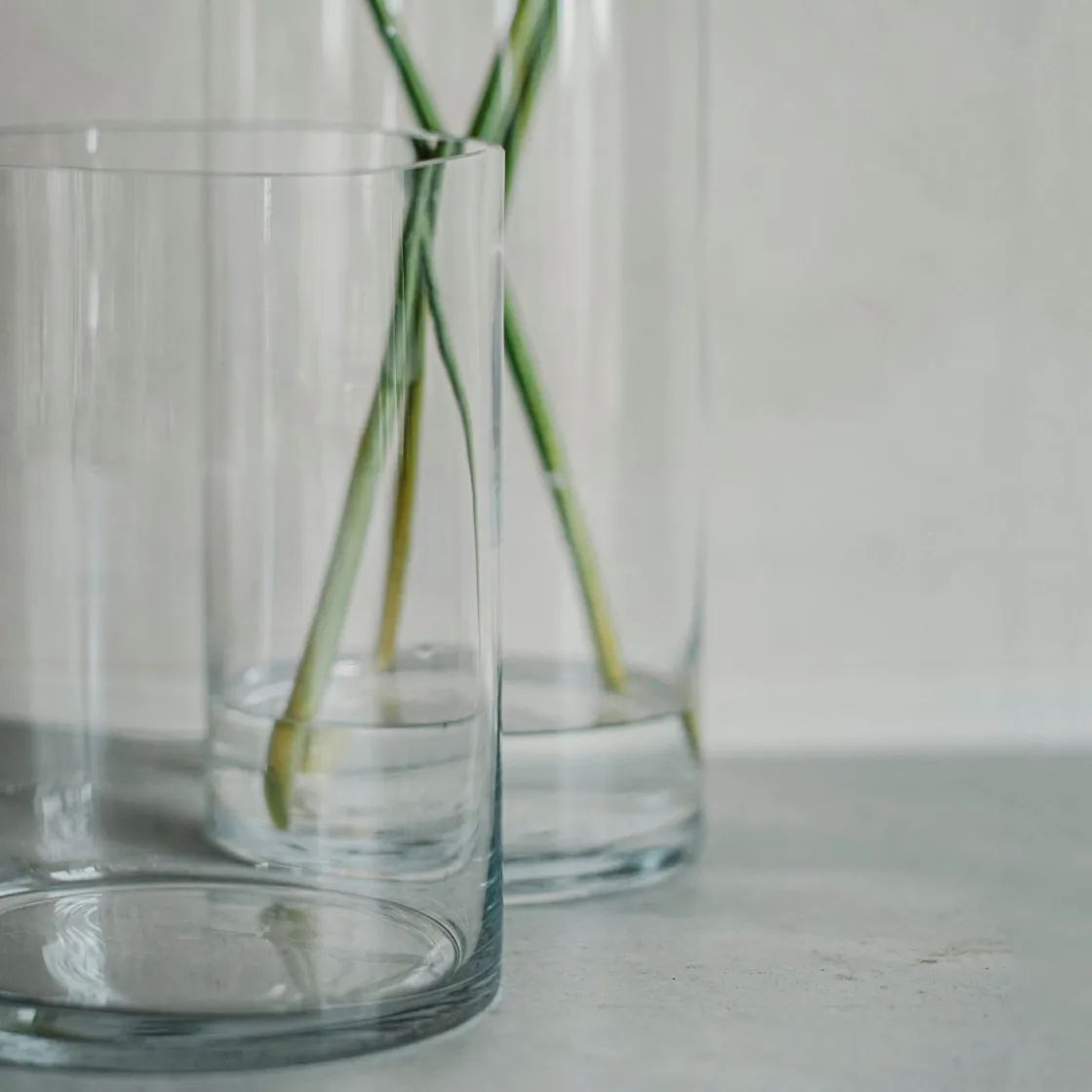 GRANIT Vas Glas Cylinder 35x15cm- Vaser|Juldekorationer