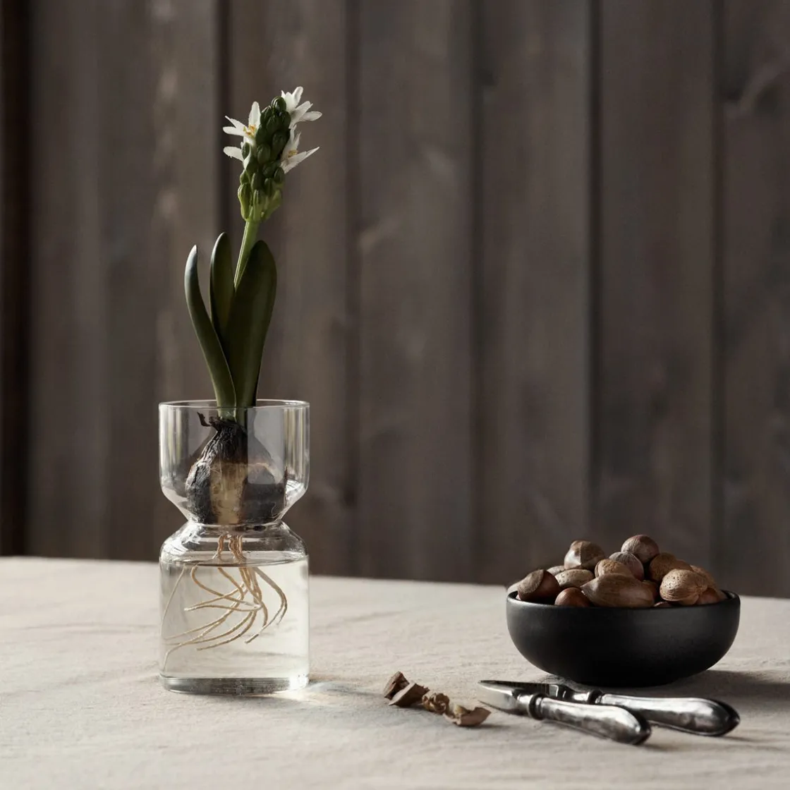 GRANIT Vas Hyacint Klarglas 15x8cm- Vaser|Juldukning