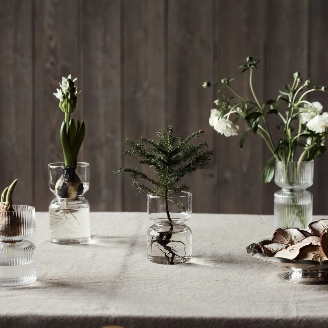 GRANIT Vas Hyacint Klarglas 12x8cm- Vaser|Juldukning