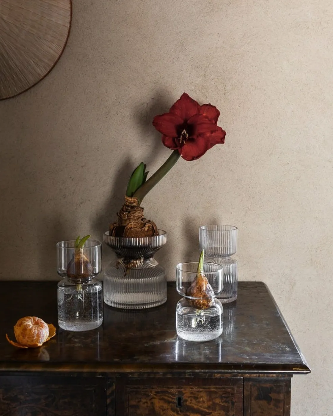 GRANIT Vas Hyacint Klarglas 12x8cm- Vaser|Juldukning