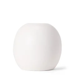 GRANIT Vas Keramik Lovisa Rund Stor 20x19cm Vit- Vaser