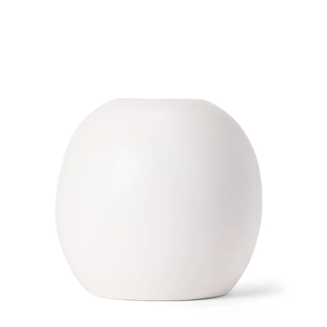 GRANIT Vas Keramik Lovisa Rund Stor 20x19cm Vit- Vaser