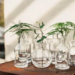 GRANIT Vas Stickling Rund 10x8,8cm Klar- Växt- & Odlingstillbehör|Vaser